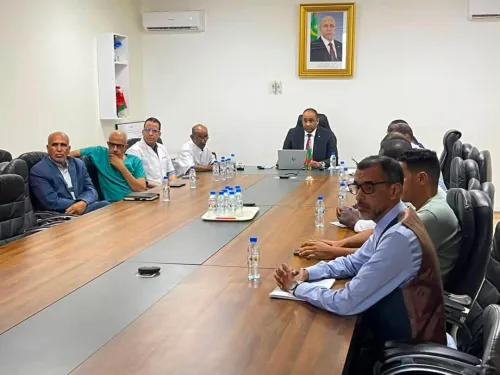 المدير العام يعقد اجتماعا تحضيراً للانطلاقة التشغيلية للتوسعة الجديدة لمركز الاستطباب الوطني