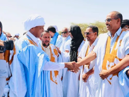 تامشكط.. المستشار القانوني لجهة نواكشوط إبراهيم ولد أبكر يسجل حضورًا بارزًا في استقبال بعثة حزب الإنصاف